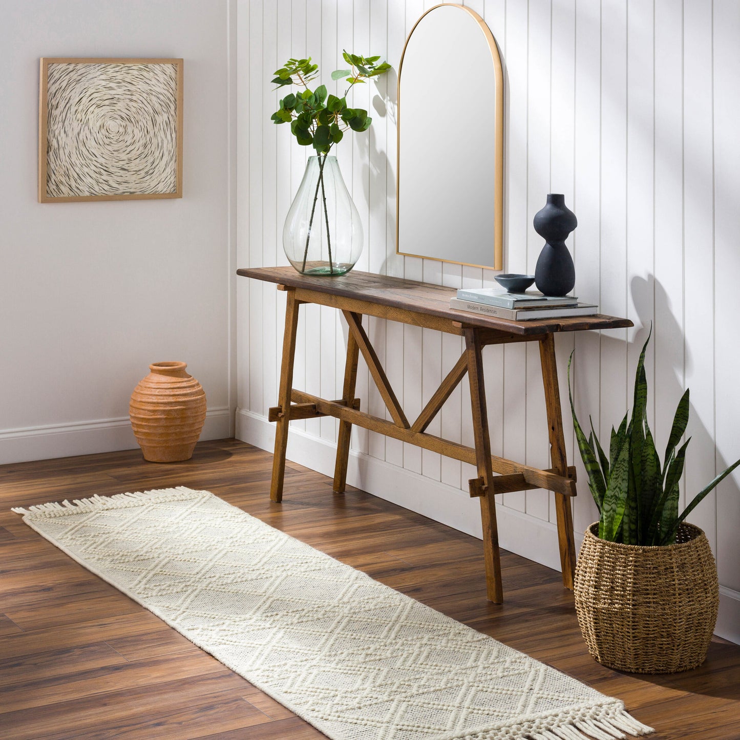 Hemingway HMG-2303 7ft Runner Handmade Runner Rug