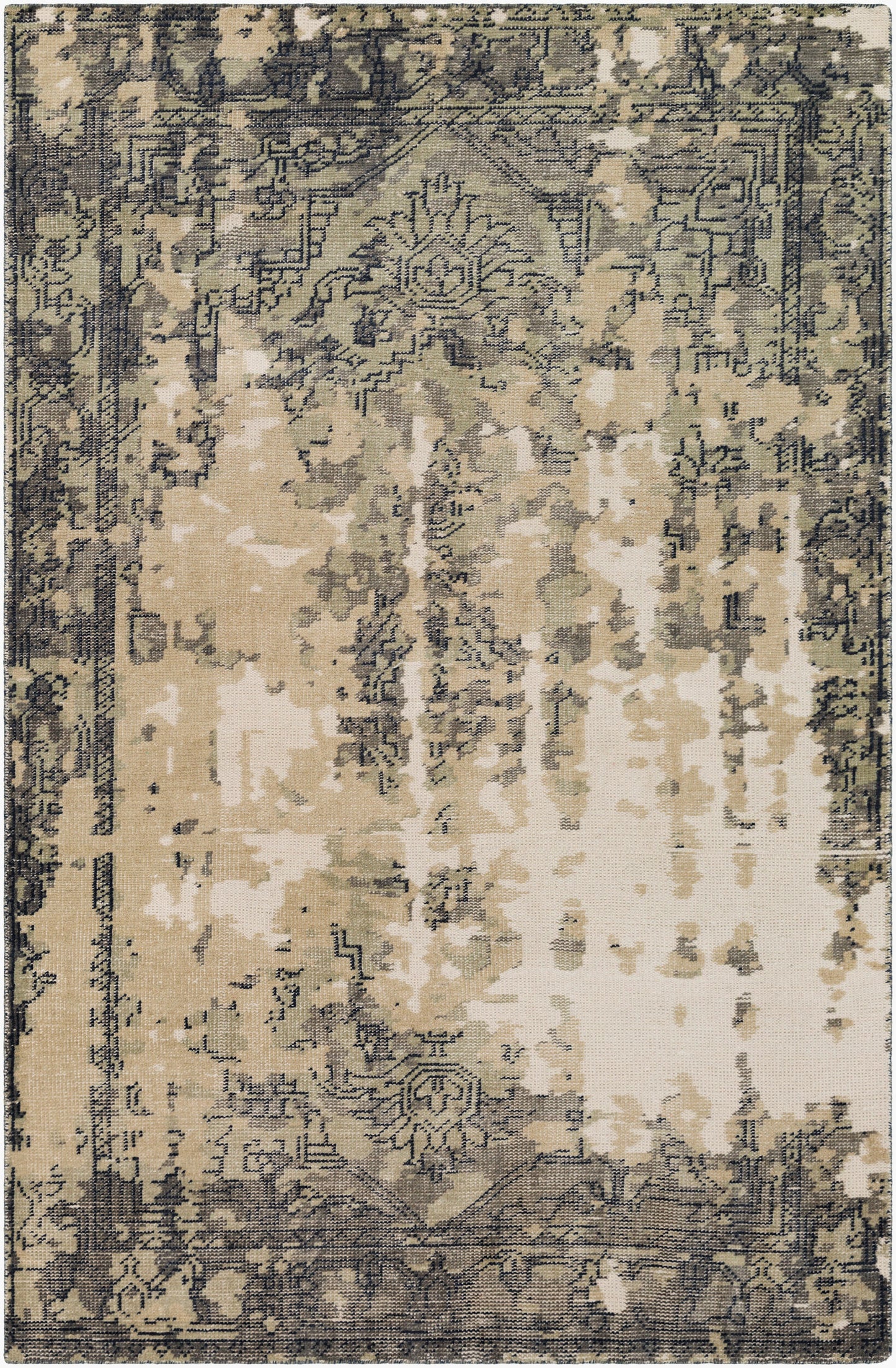 Hoboken HOO-1017 2' x 3' Handmade Wool Accent Rug