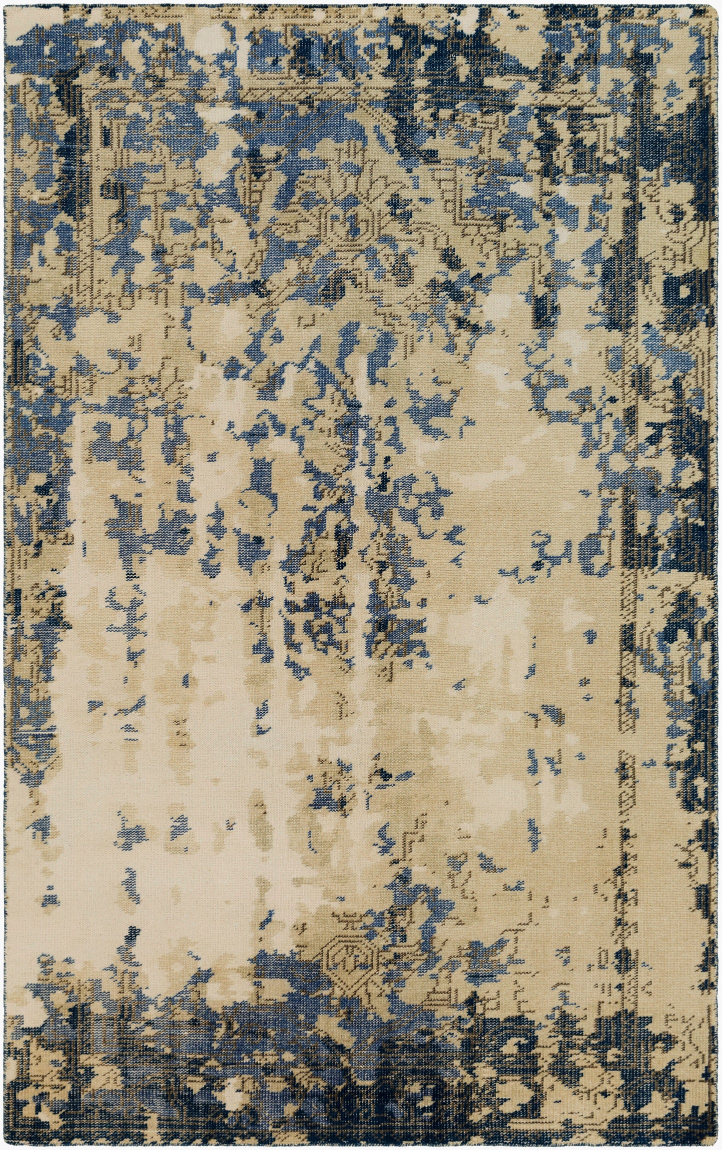 Hoboken HOO-1018 6' x 9' Handmade Wool Area Rug