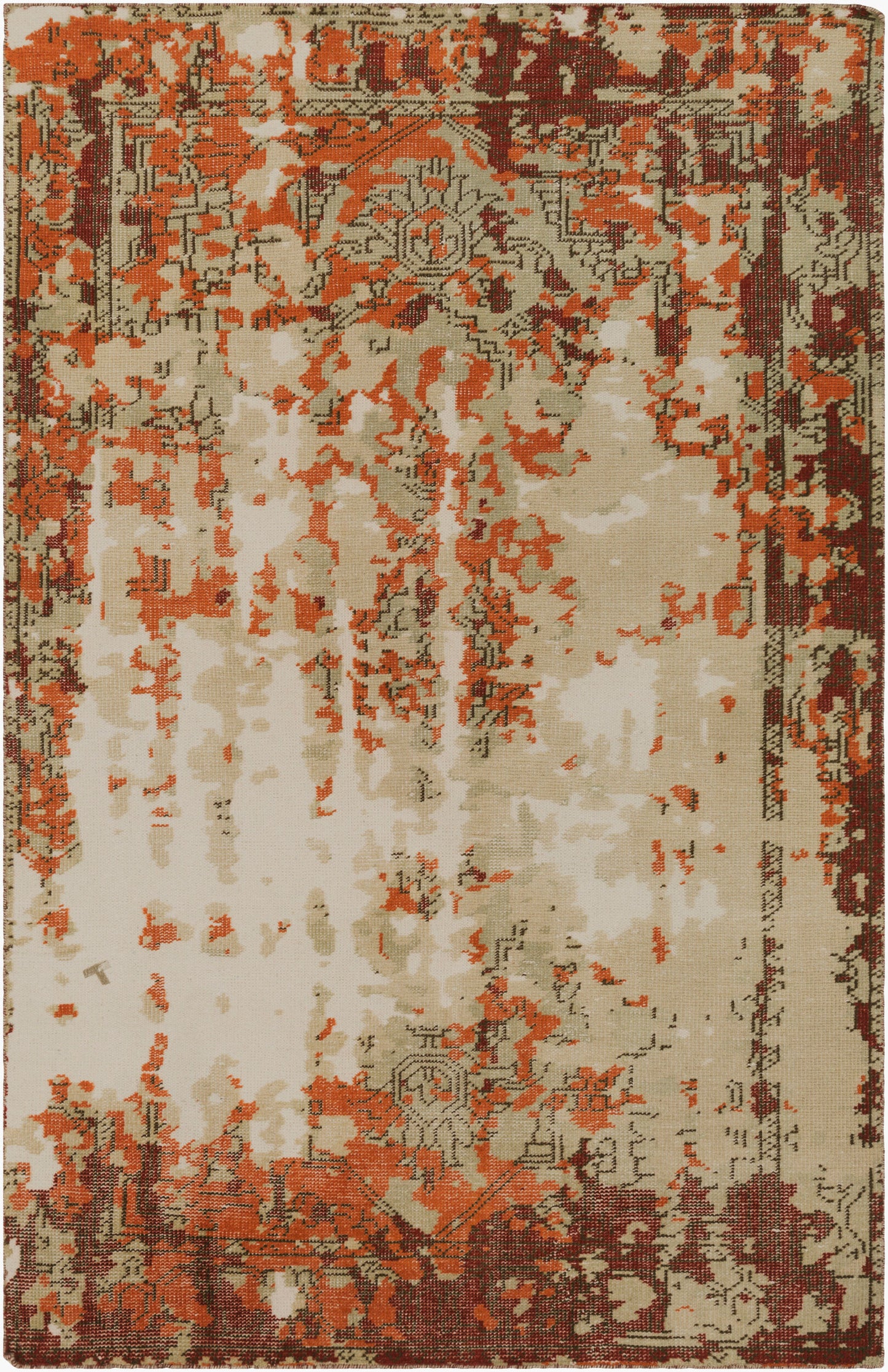 Hoboken HOO-1019 2' x 3' Handmade Wool Accent Rug