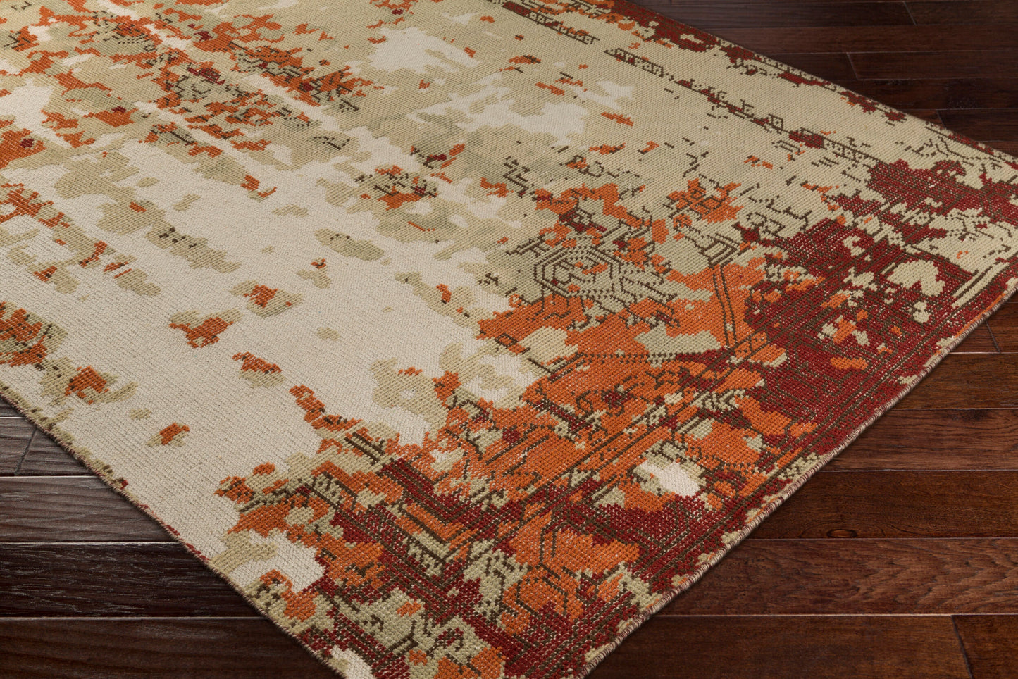 Hoboken HOO-1019 2' x 3' Handmade Wool Accent Rug