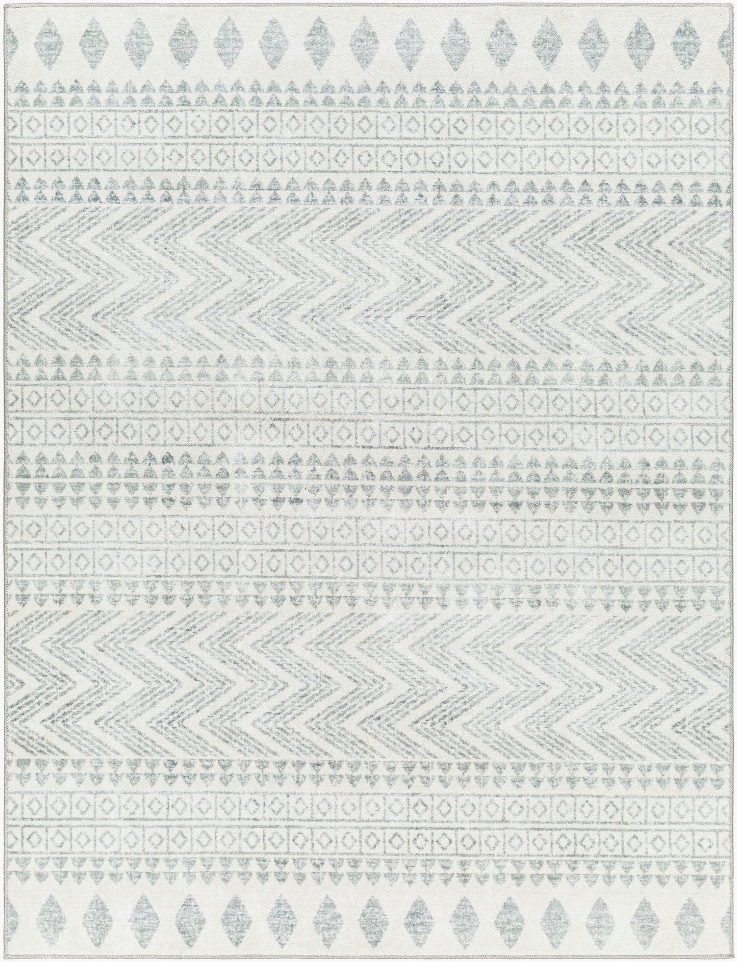 Hera HRH-2300 9' x 12' Machine Woven Washable Area Rug