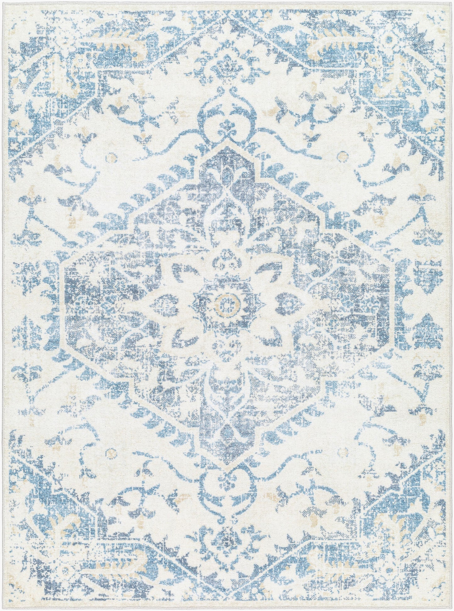 Hera HRH-2304 5' x 7' Machine Woven Washable Area Rug