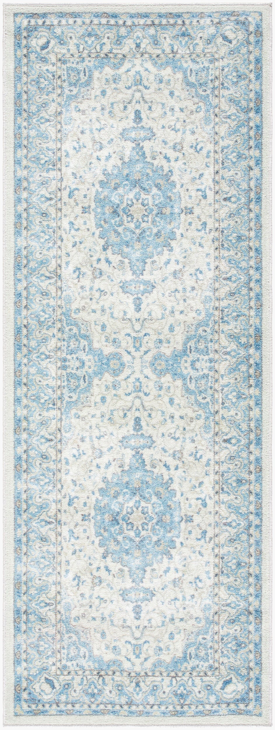 Hera HRH-2308 7ft Runner Machine Woven Washable Runner Rug