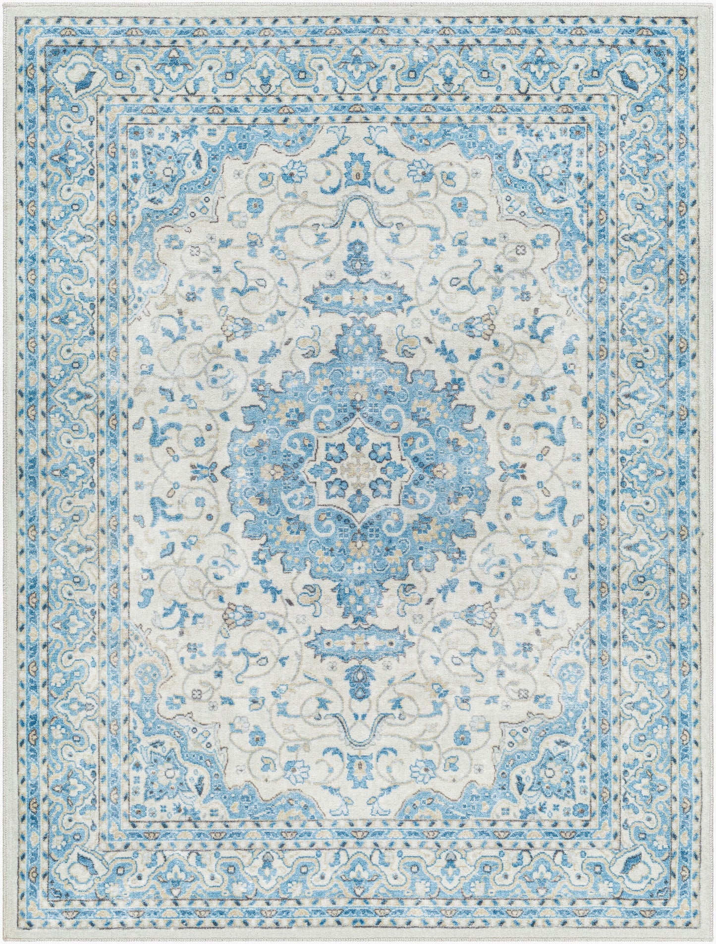 Hera HRH-2308 3' x 4' Machine Woven Washable Accent Rug