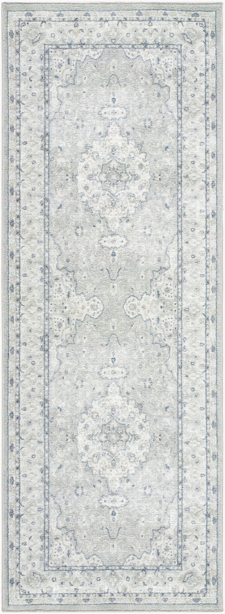 Hera HRH-2309 7ft Runner Machine Woven Washable Runner Rug