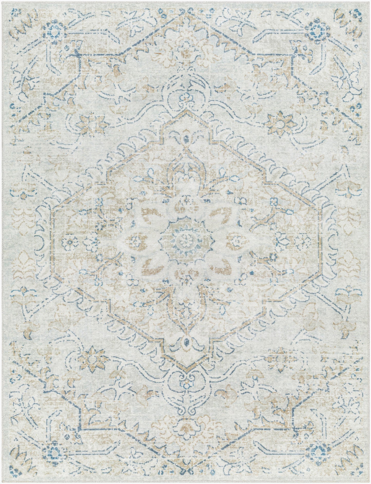 Hera HRH-2310 6' x 9' Machine Woven Washable Area Rug