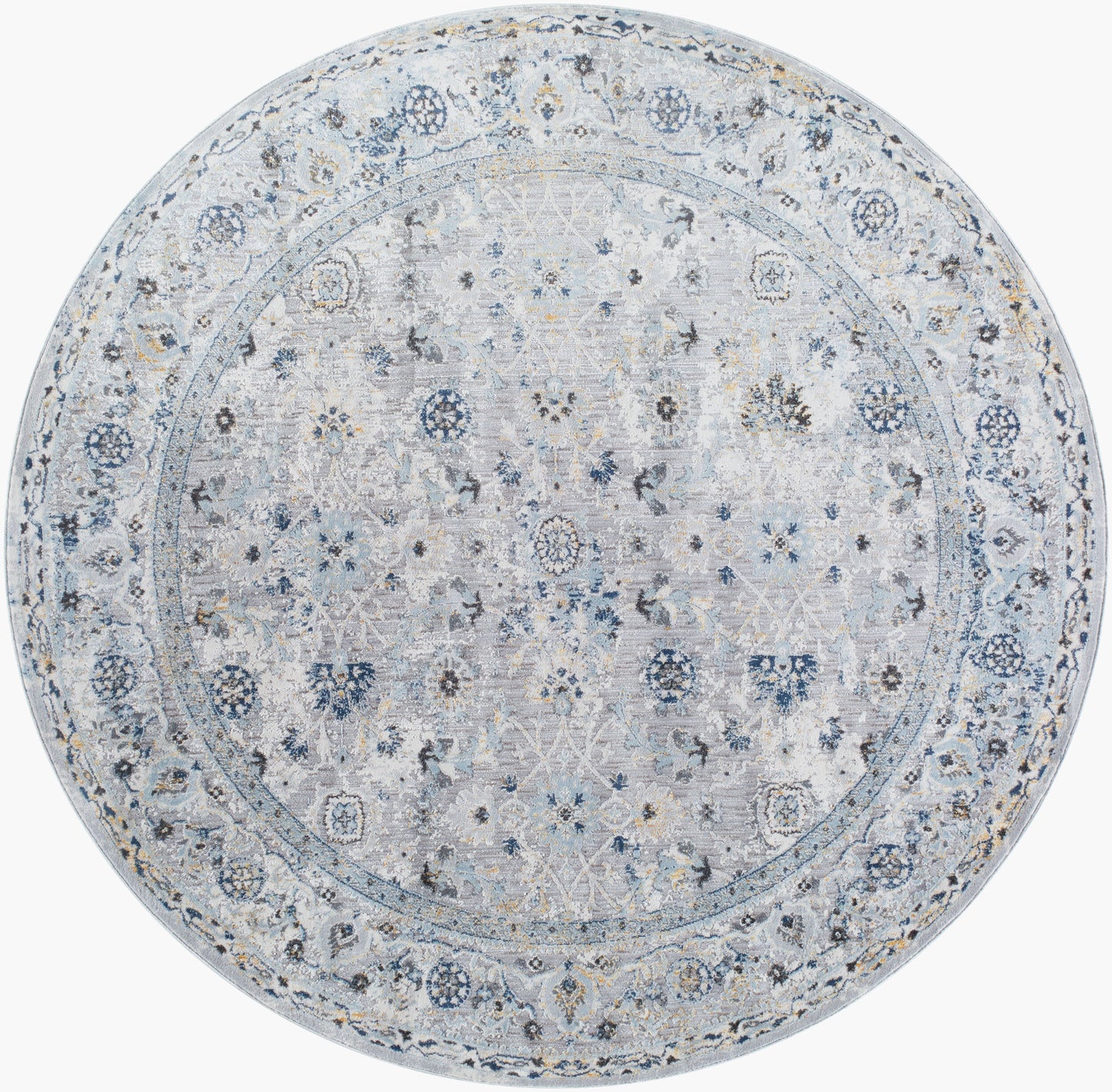 Hassler HSL-2302 6ft Round Machine Woven Area Rug