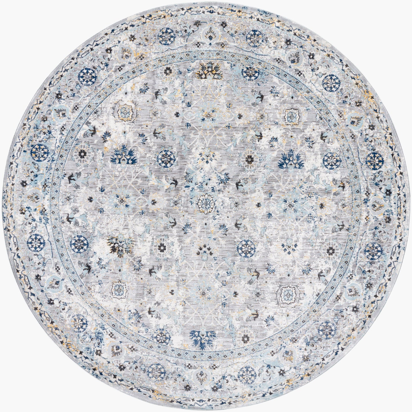 Hassler HSL-2302 8ft Round Machine Woven Area Rug