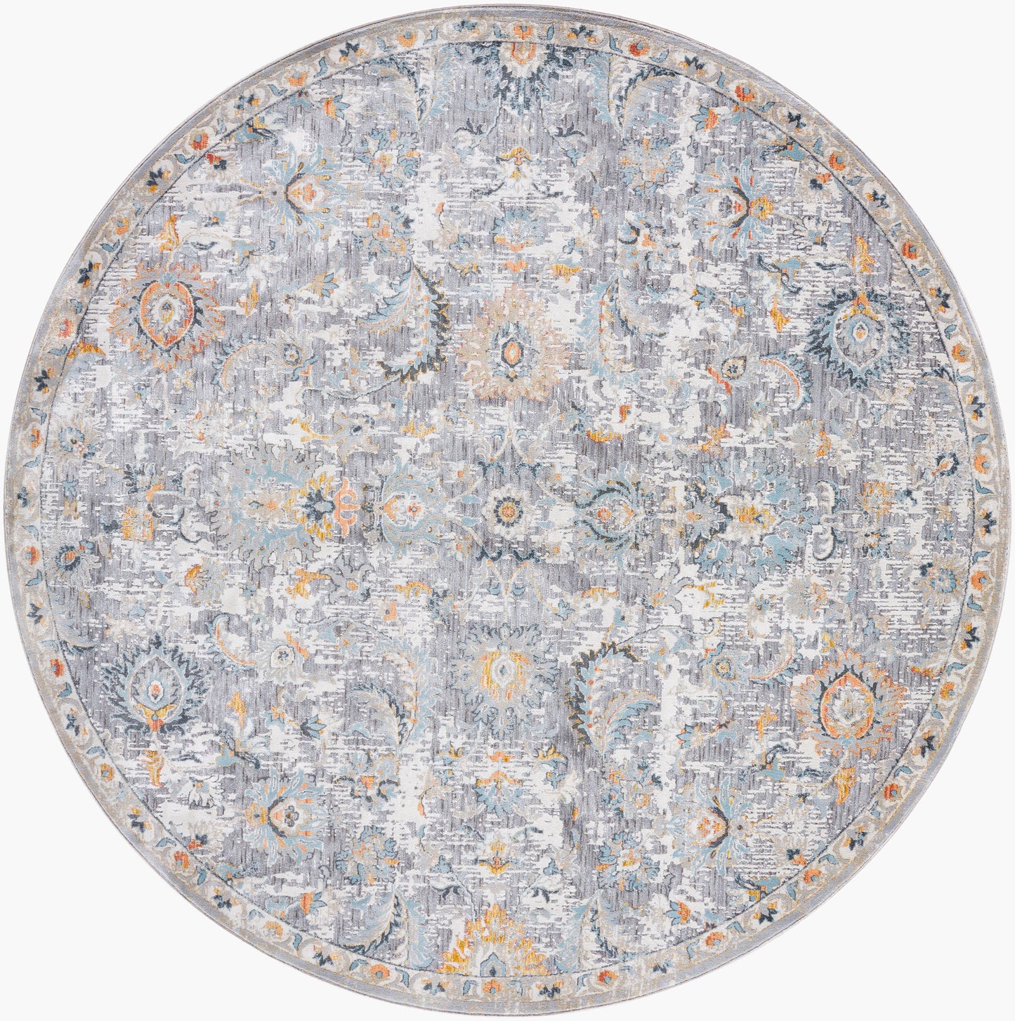 Hassler HSL-2303 8ft Round Machine Woven Area Rug