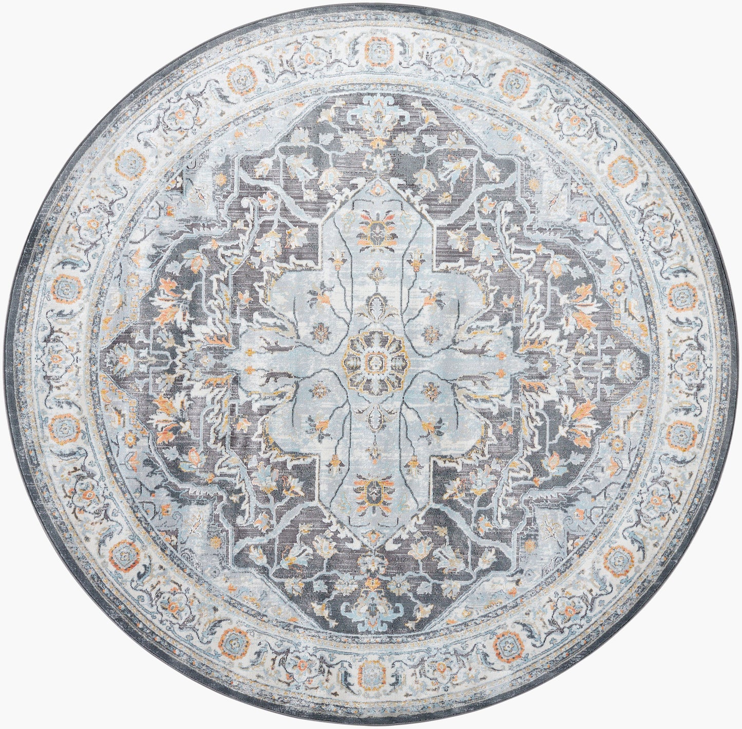 Hassler HSL-2305 8ft Round Machine Woven Area Rug