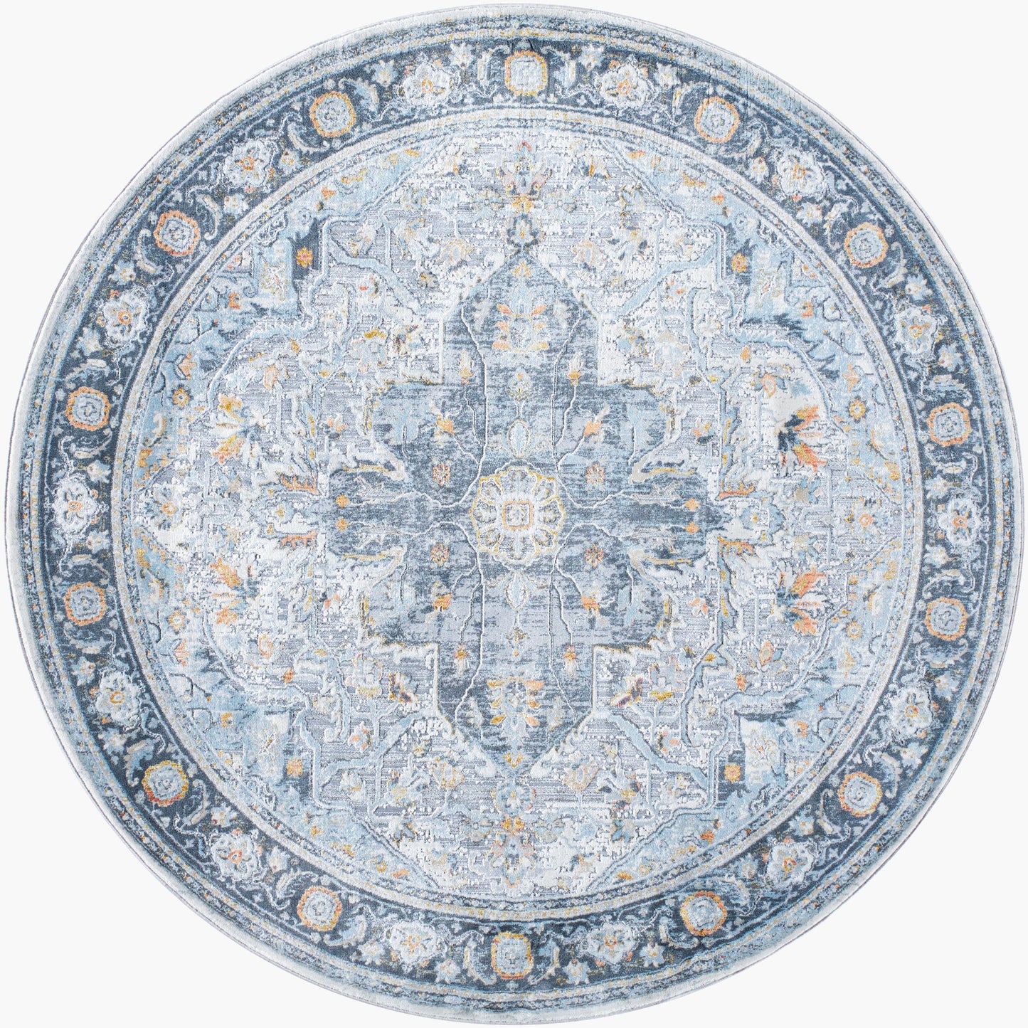 Hassler HSL-2307 5ft Round Machine Woven Area Rug