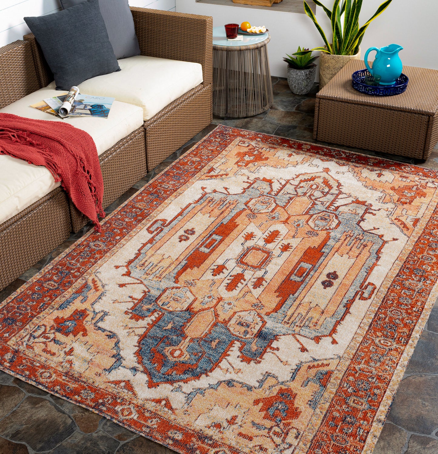 Huntington Beach HTB-2312 5' x 7' Machine Woven Indoor/Outdoor Area Rug