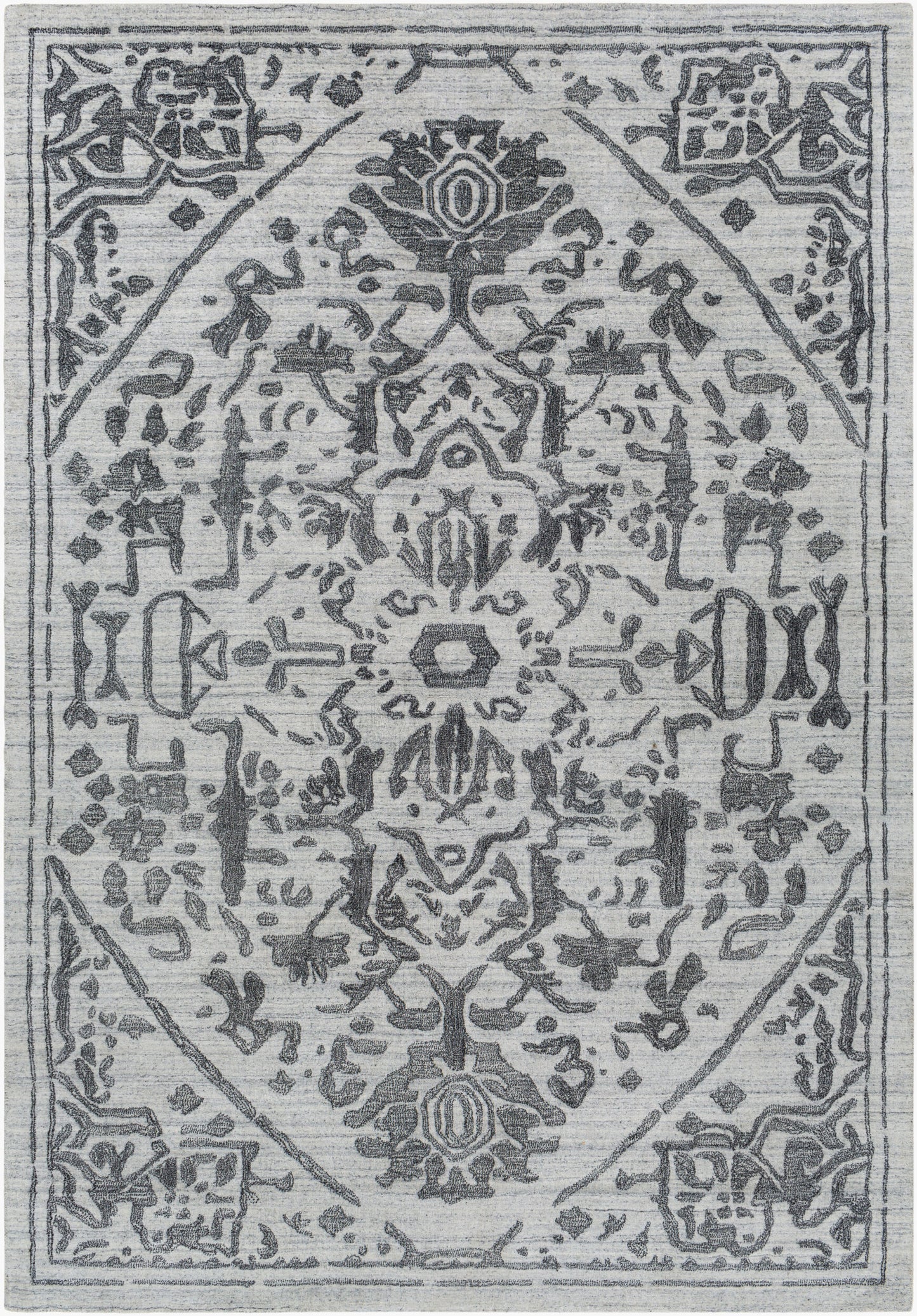 Hightower HTW-3013 2' x 3' Handmade Faux Silk Accent Rug