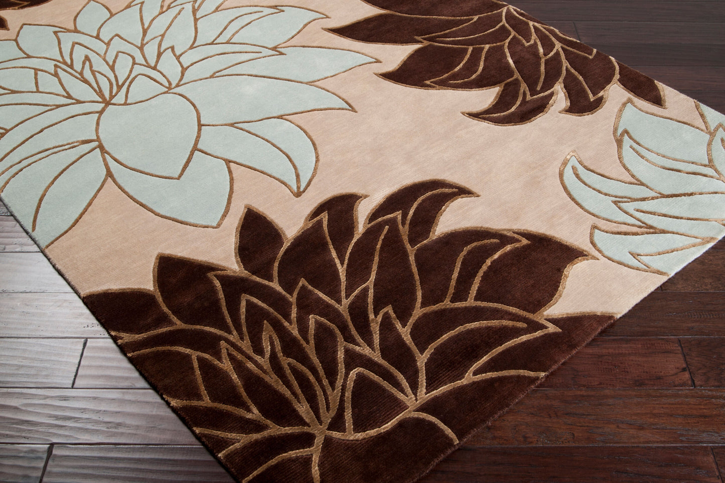 Mugal IN-1227 10ft Runner Handmade Wool Runner Rug