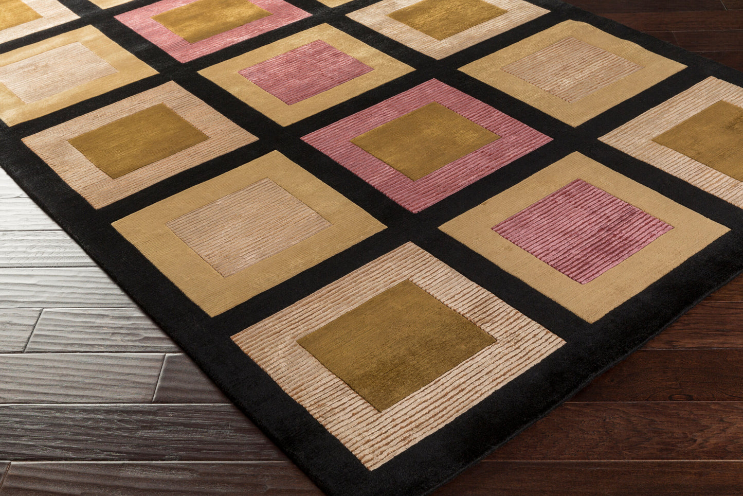Mugal IN-8005 10ft Runner Handmade Wool Runner Rug