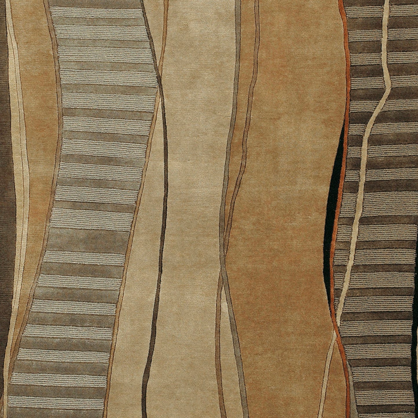 Mugal IN-8020 2' x 3' Handmade Wool Accent Rug