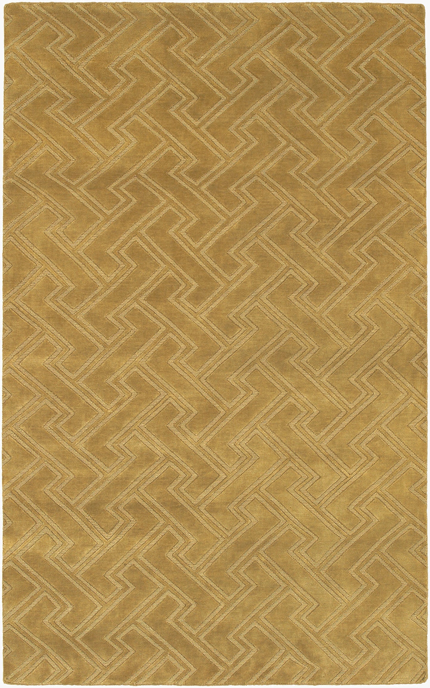Mugal IN-8052 2' x 3' Handmade Wool Accent Rug