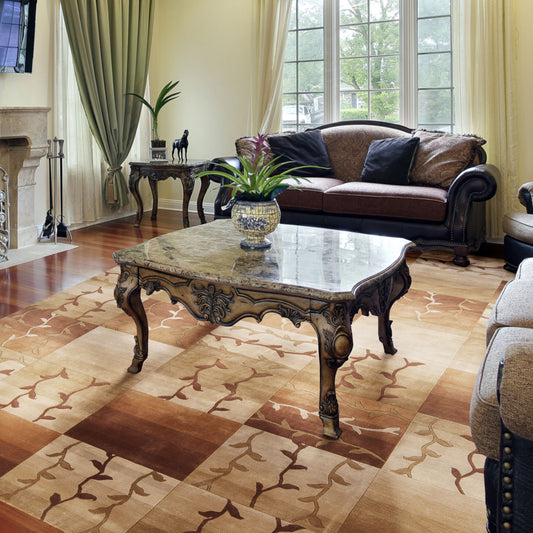 Mugal IN-8084 5' x 8' Handmade Wool Area Rug