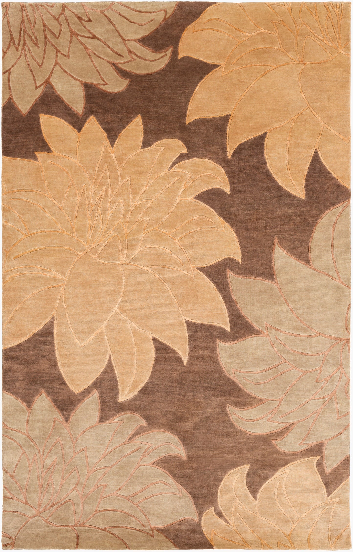 Mugal IN-8269 2' x 3' Handmade Wool Accent Rug