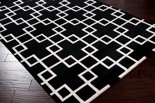 Mugal IN-8594 Alfombra decorativa hecha a mano de 2' x 3'