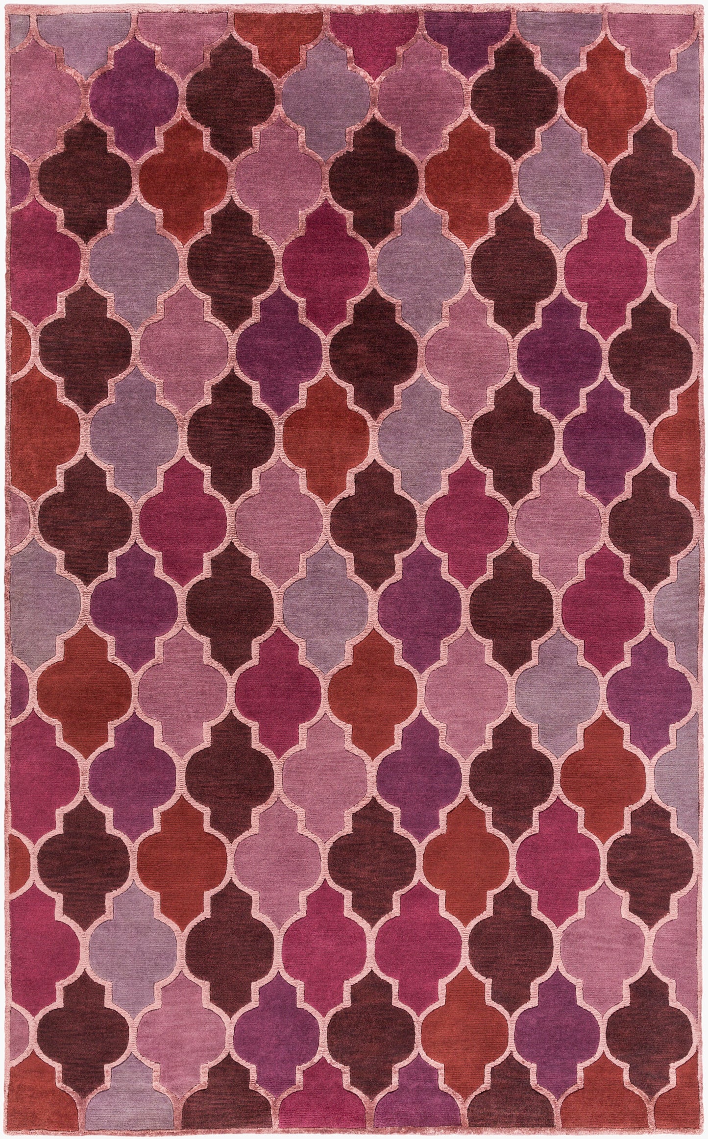 Mugal IN-8614 2' x 3' Handmade Wool Accent Rug