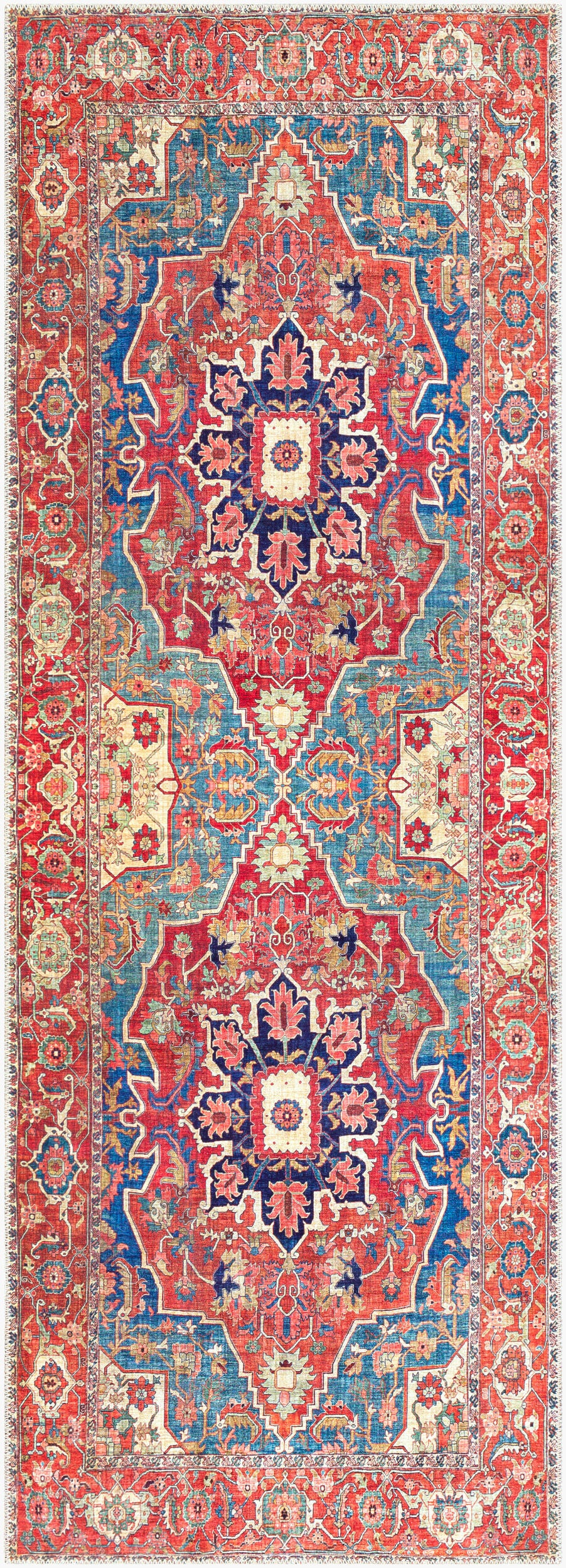 Iris IRS-2309 7ft Runner Machine Woven Runner Rug