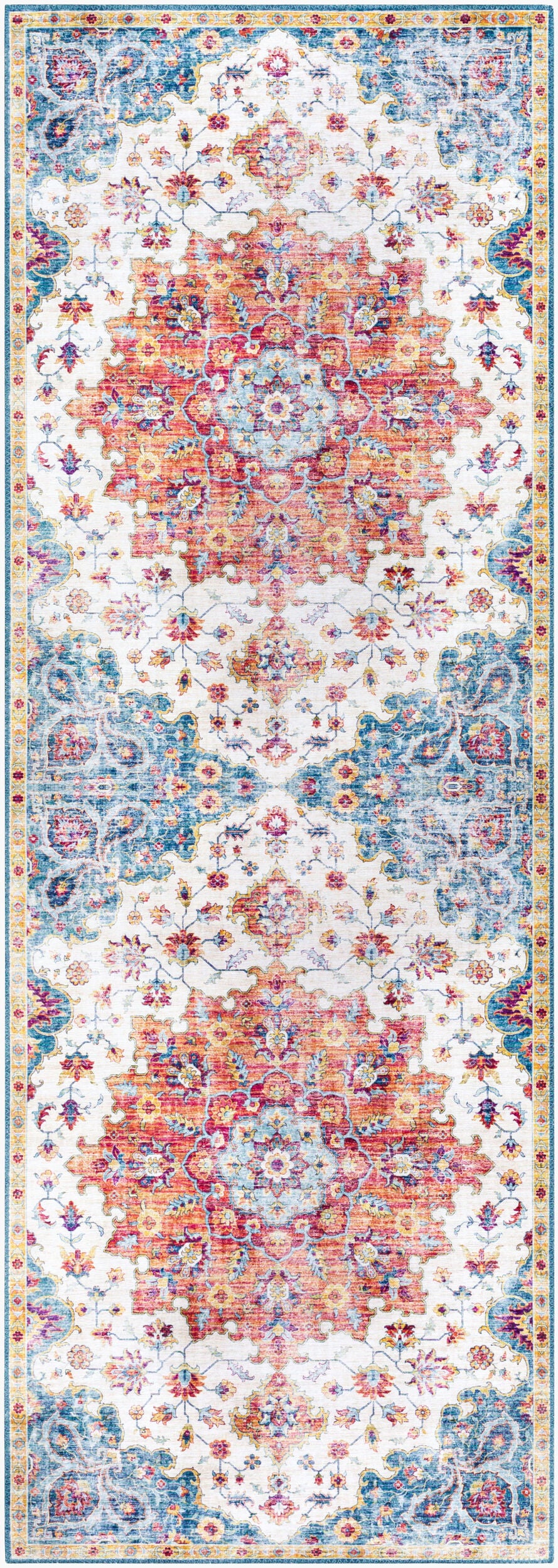 Iris IRS-2352 7ft Runner Machine Woven Runner Rug