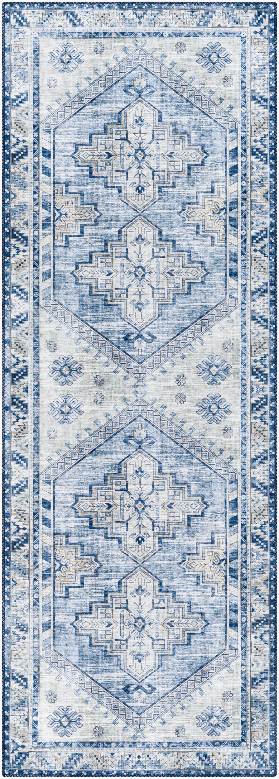 Iris IRS-2355 7ft Runner Machine Woven Runner Rug