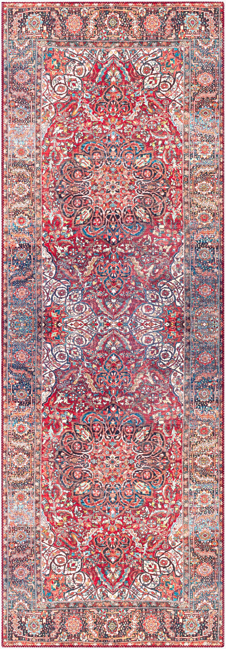 Iris IRS-2363 7ft Runner Machine Woven Runner Rug