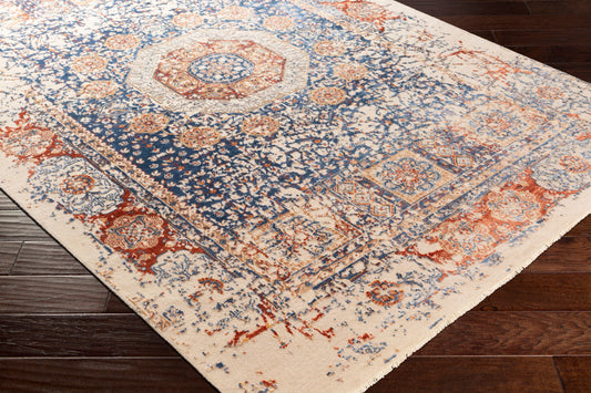 Alfombra hecha a mano Ivorine IVR-1001 de 1,83 m x 2,74 m