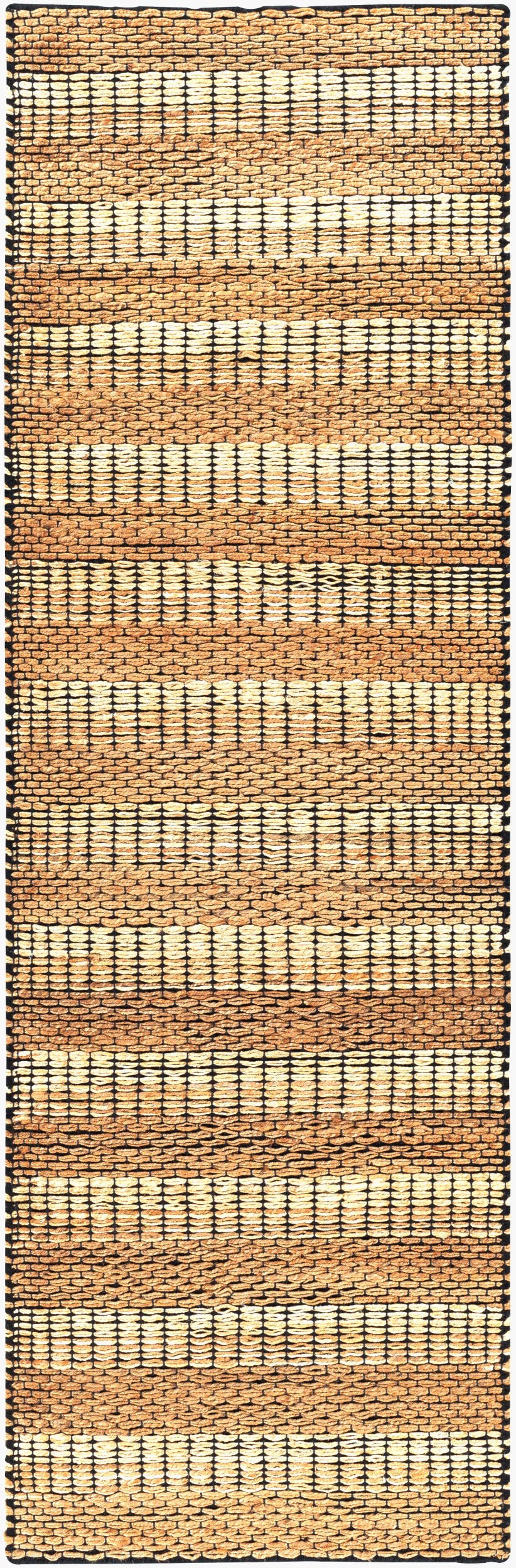 Jasmine JAM-2302 8ft Runner Handmade Jute Runner Rug
