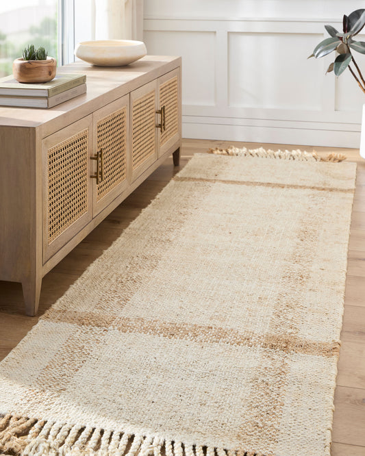 Alfombra de yute hecha a mano Jasmine JAM-2304 de 1,52 m x 2,13 m