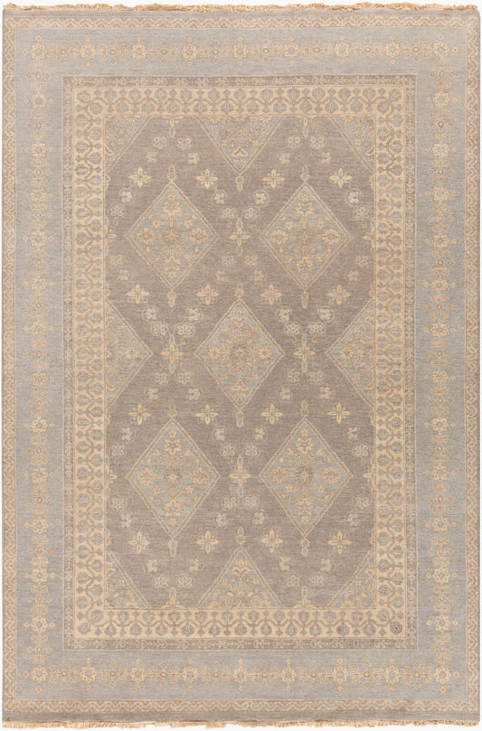 Alfombra decorativa de lana hecha a mano Jade JDE-3000 de 2' x 3'