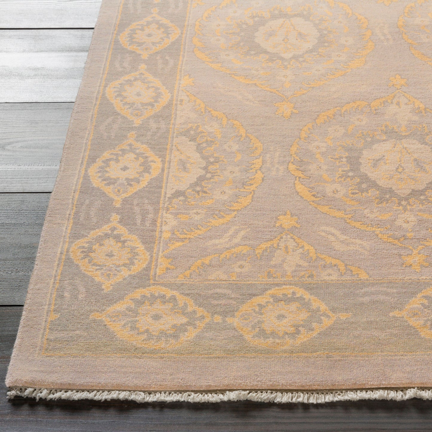 Alfombra de lana hecha a mano Jade JDE-3002 de 2,7 x 3,6 m