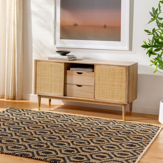 Alfombra decorativa hecha a mano Jean JEA-2306 de 2' x 3'