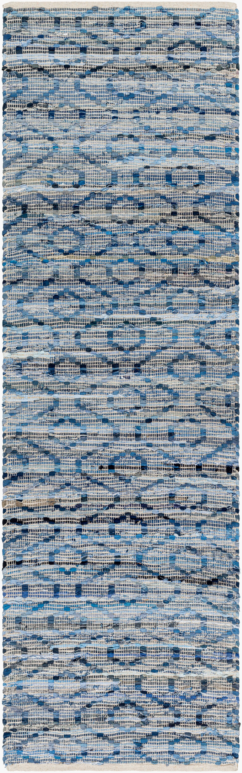 Jean JEA-2314 8ft Runner Handmade Recyled Runner Rug