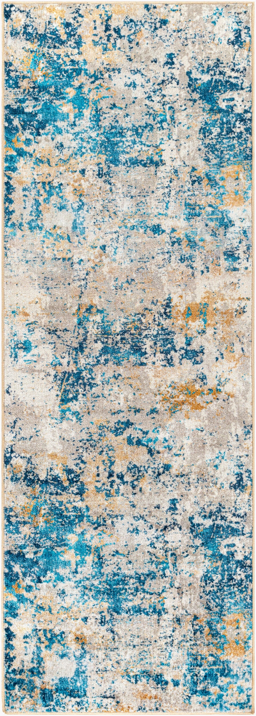 Jefferson JFS-2302 7ft Runner Machine Woven Washable Runner Rug