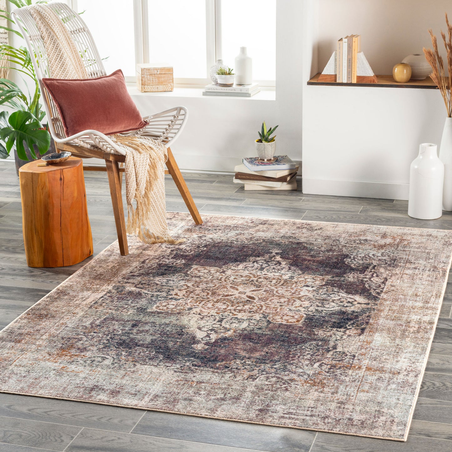 Jefferson JFS-2312 3' x 4' Machine Woven Washable Accent Rug
