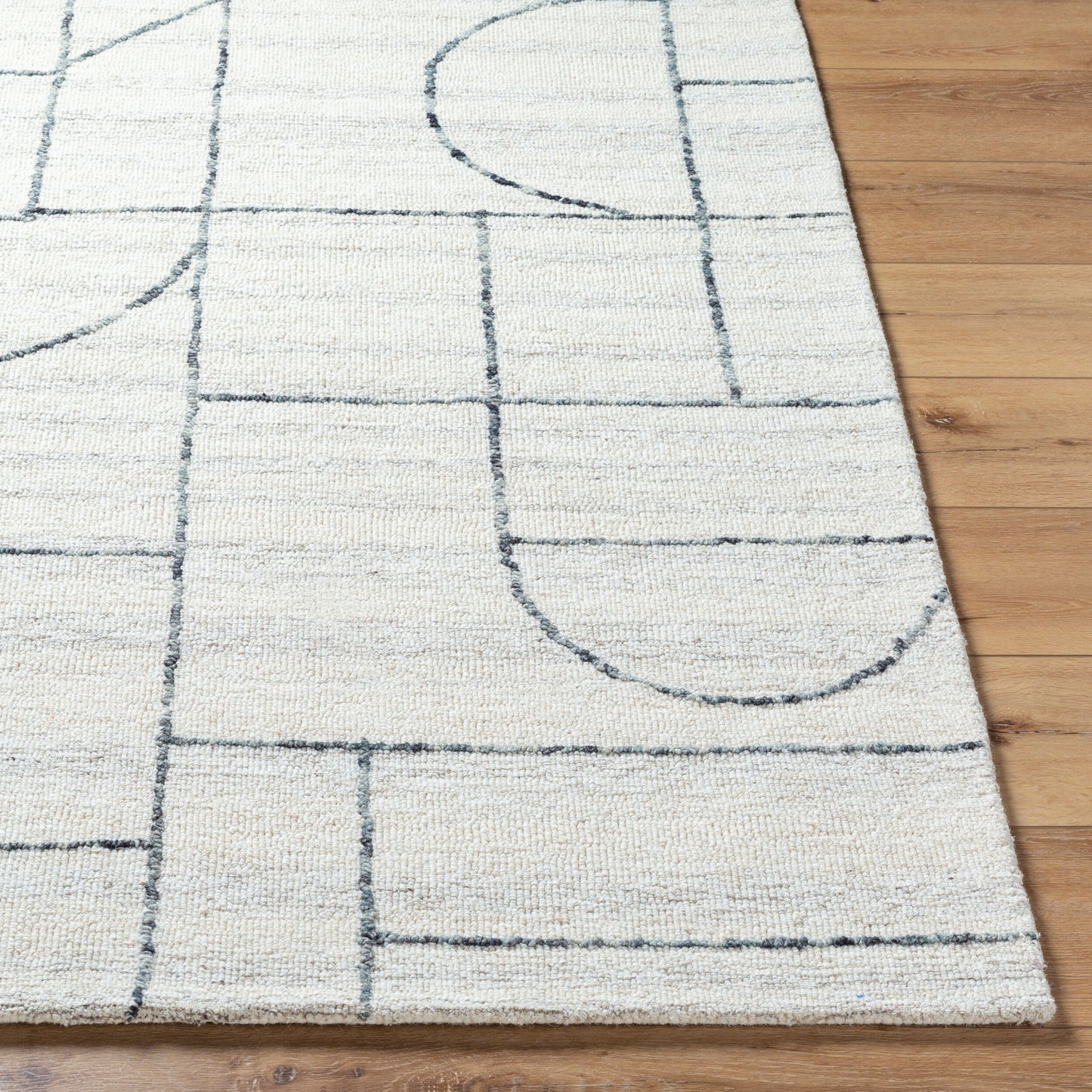 Alfombra decorativa de lana hecha a mano Jules JLS-2309 de 2' x 3'