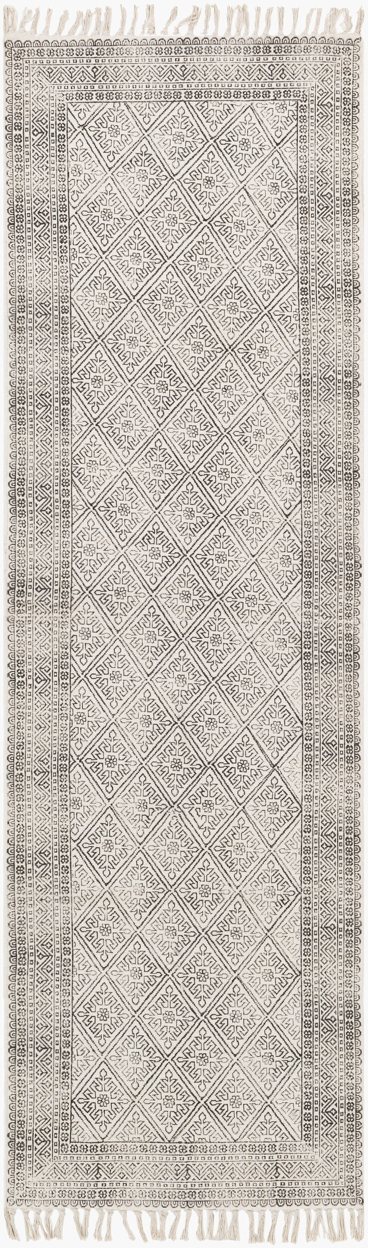 July JUY-2300 8ft Runner Handmade Runner Rug