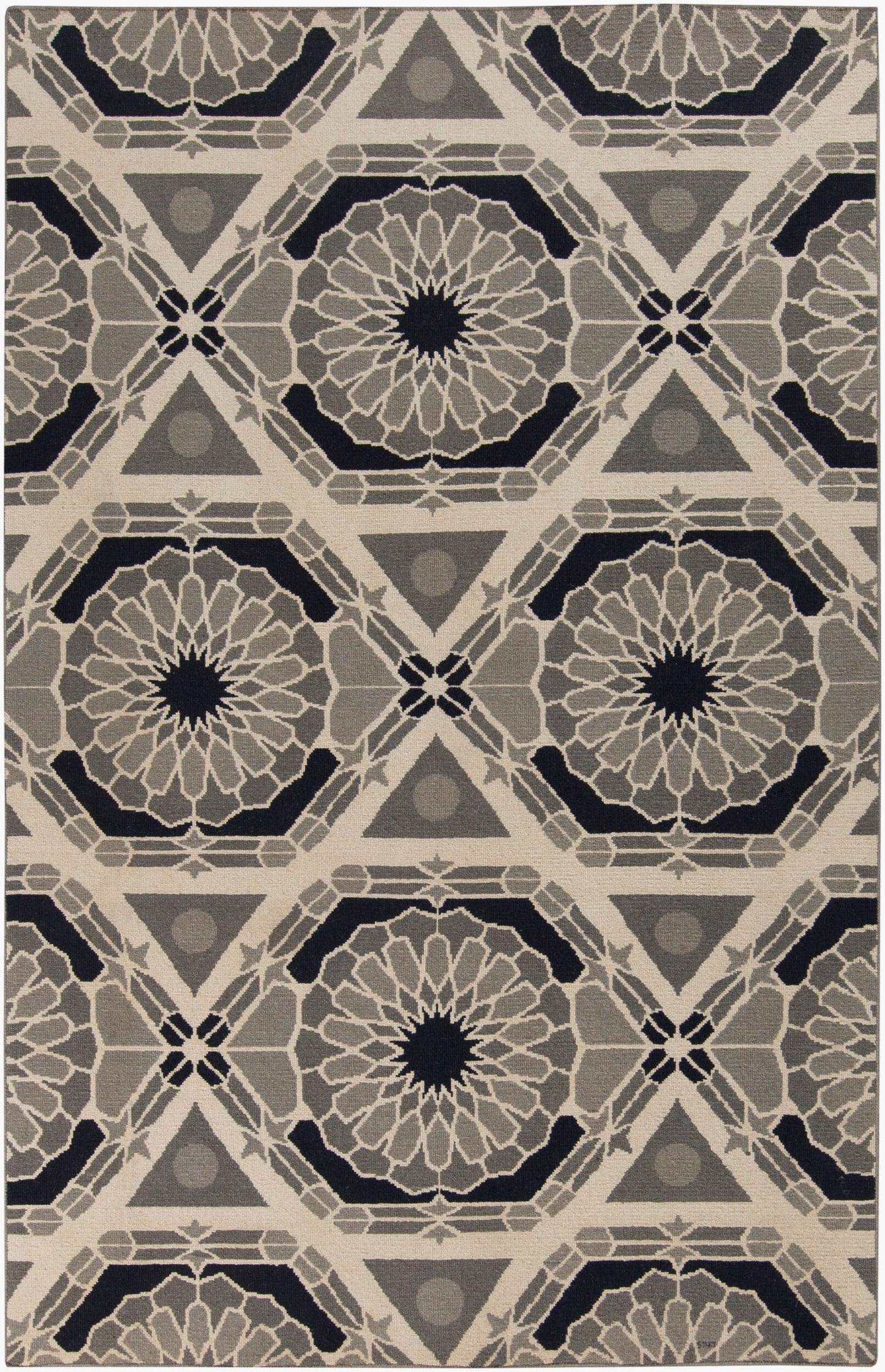 Kaleidoscope KAL-8004 2' x 3' Handmade Wool Accent Rug