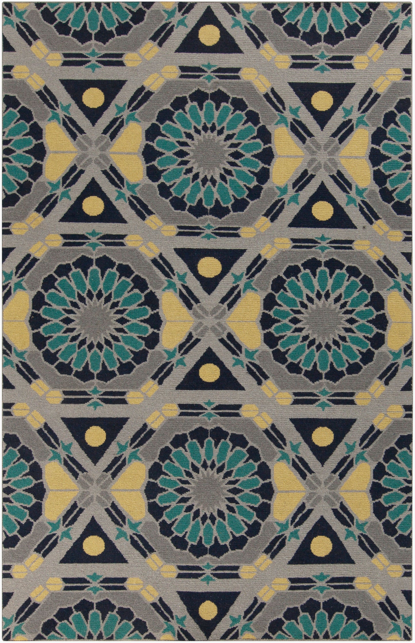 Kaleidoscope KAL-8005 2' x 3' Handmade Wool Accent Rug