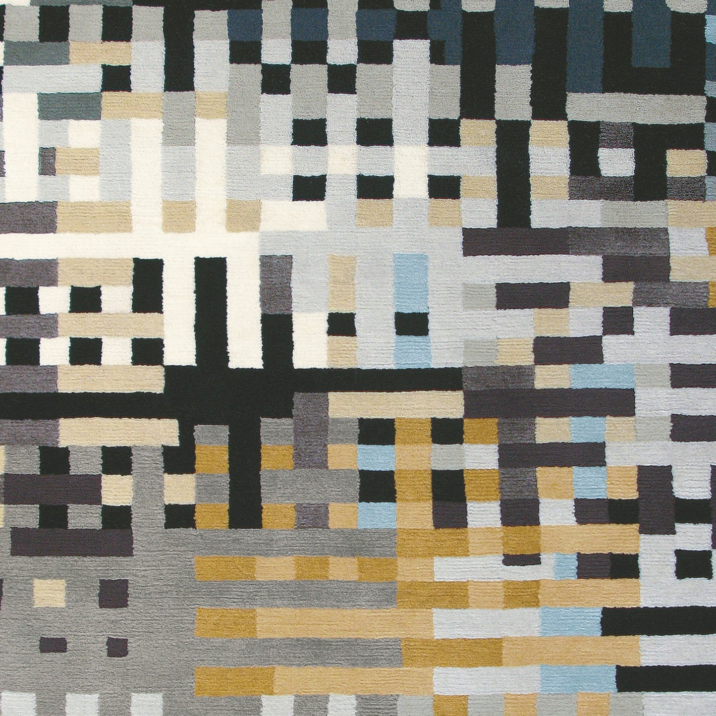 Alfombra decorativa de lana hecha a mano Kodari KDI-1001 de 2' x 3'