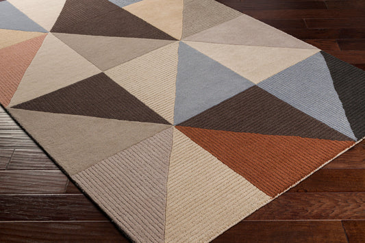 Alfombra decorativa de lana hecha a mano Kennedy KDY-3030 de 2' x 3'