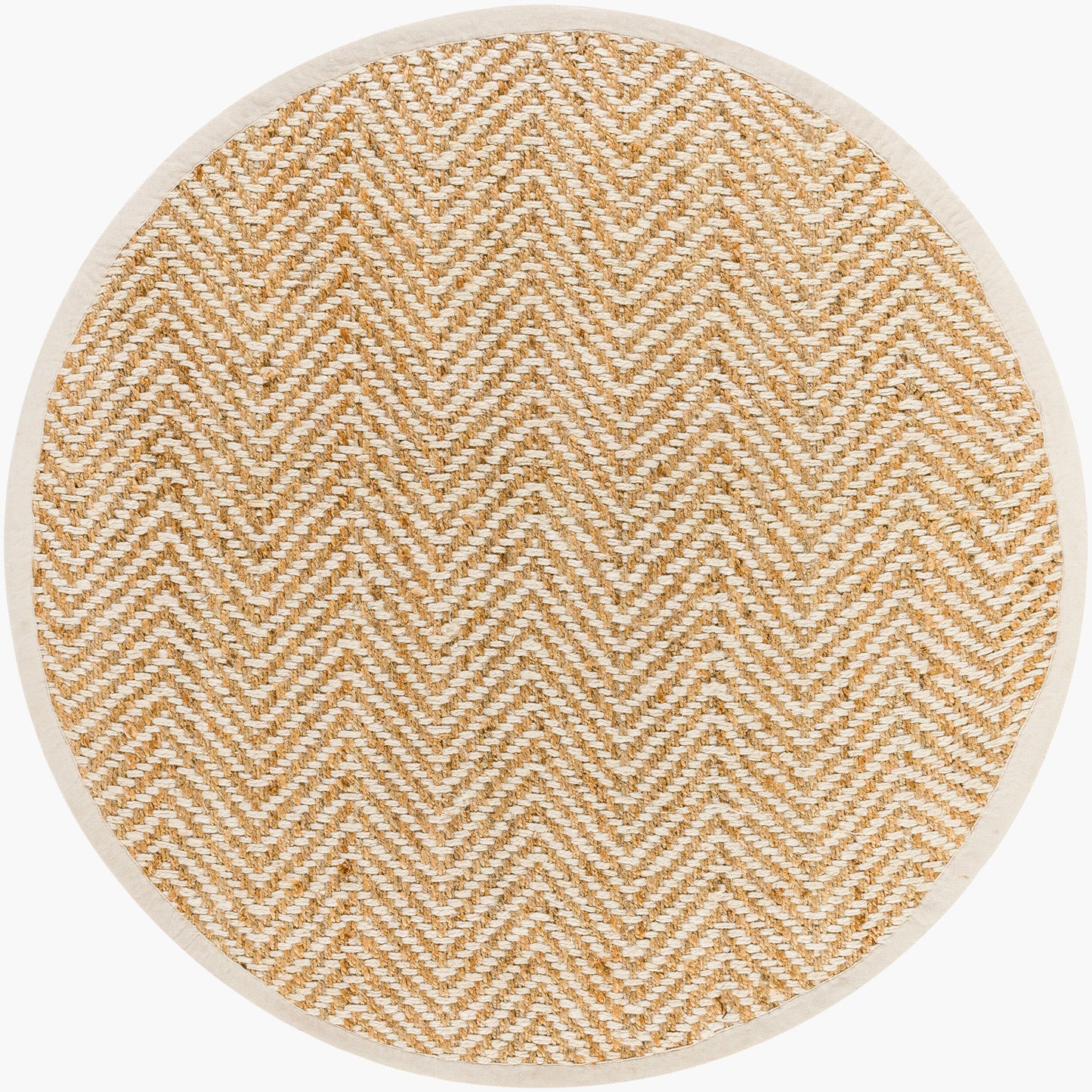 Kerala KER-2302 6ft Round Handmade Jute Area Rug