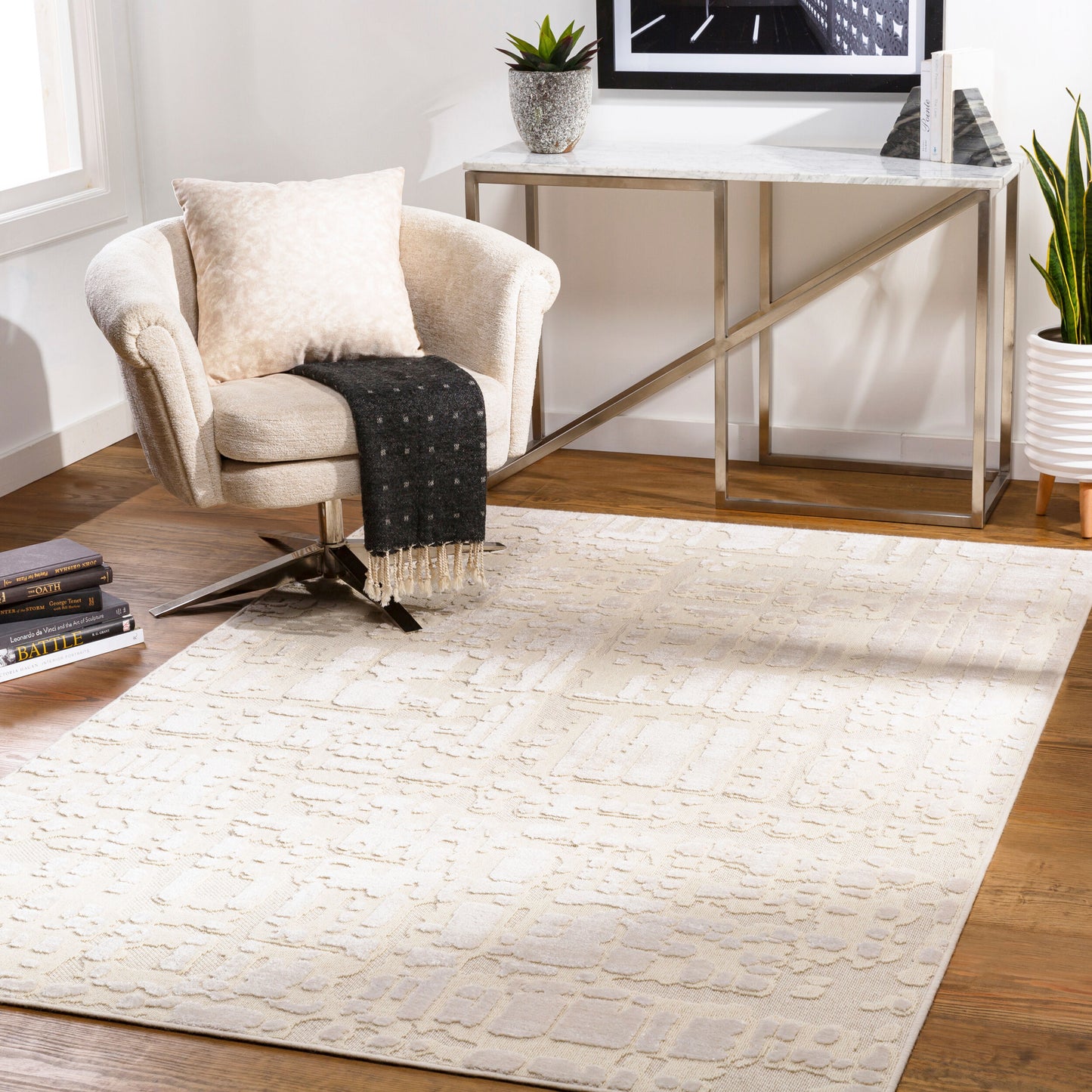 Kingston KGS-2301 3' x 5' Machine Woven Accent Rug