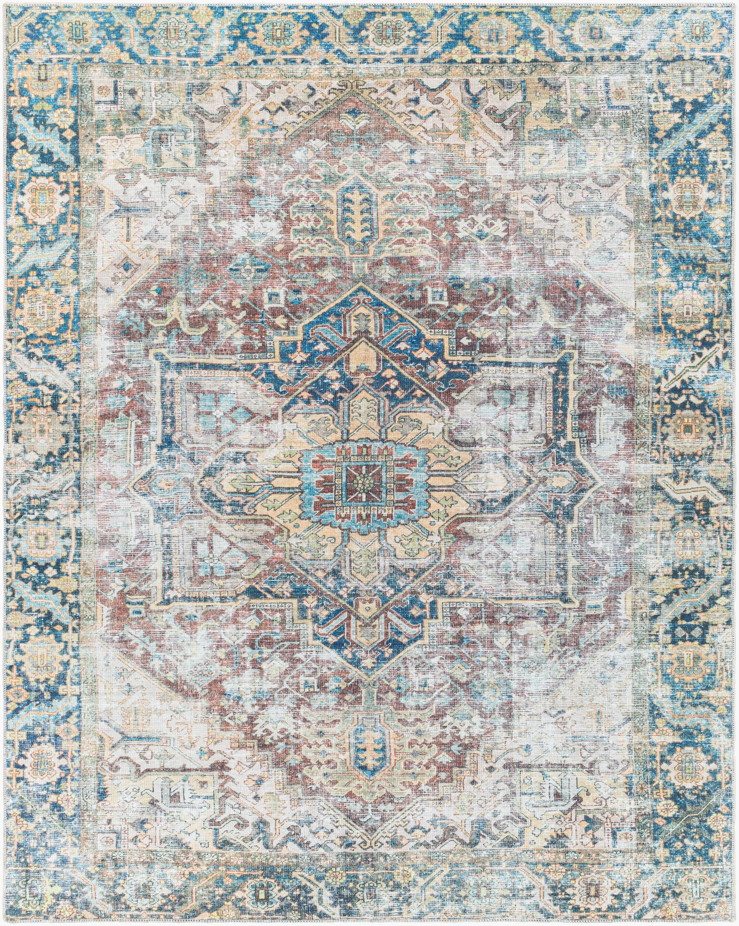 Kemer KMR-2300 8' x 10' Machine Woven Washable Area Rug