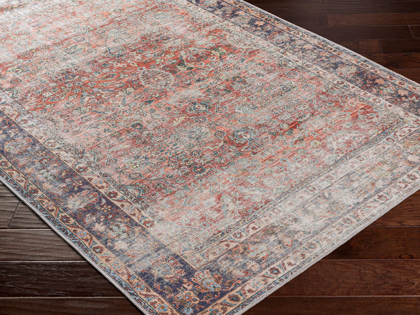 Kemer KMR-2302 6' x 9' Machine Woven Washable Area Rug