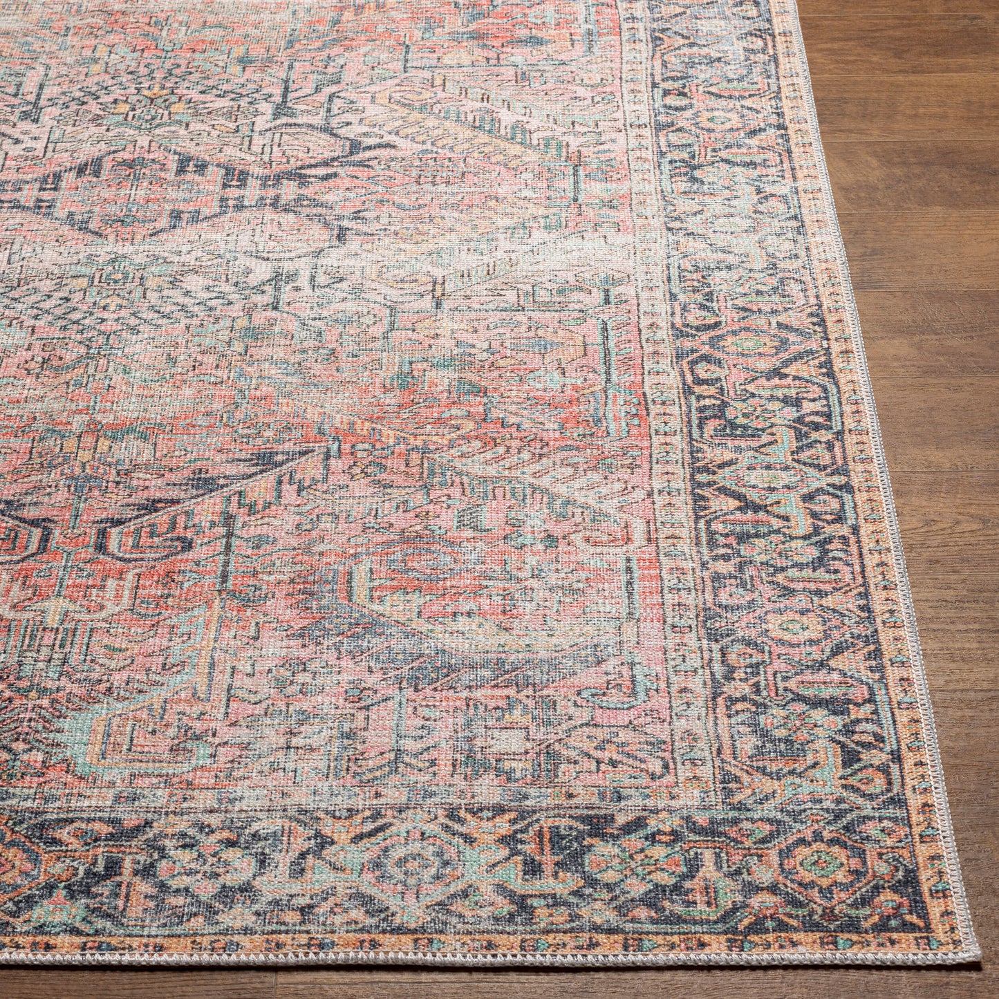 Kemer KMR-2303 6' x 9' Machine Woven Washable Area Rug
